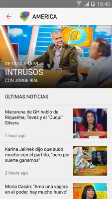 América TV android App screenshot 0